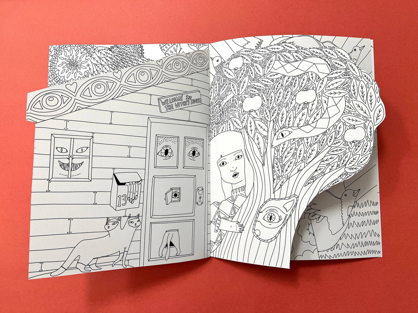 To the Witch's House We Go Coloring Book