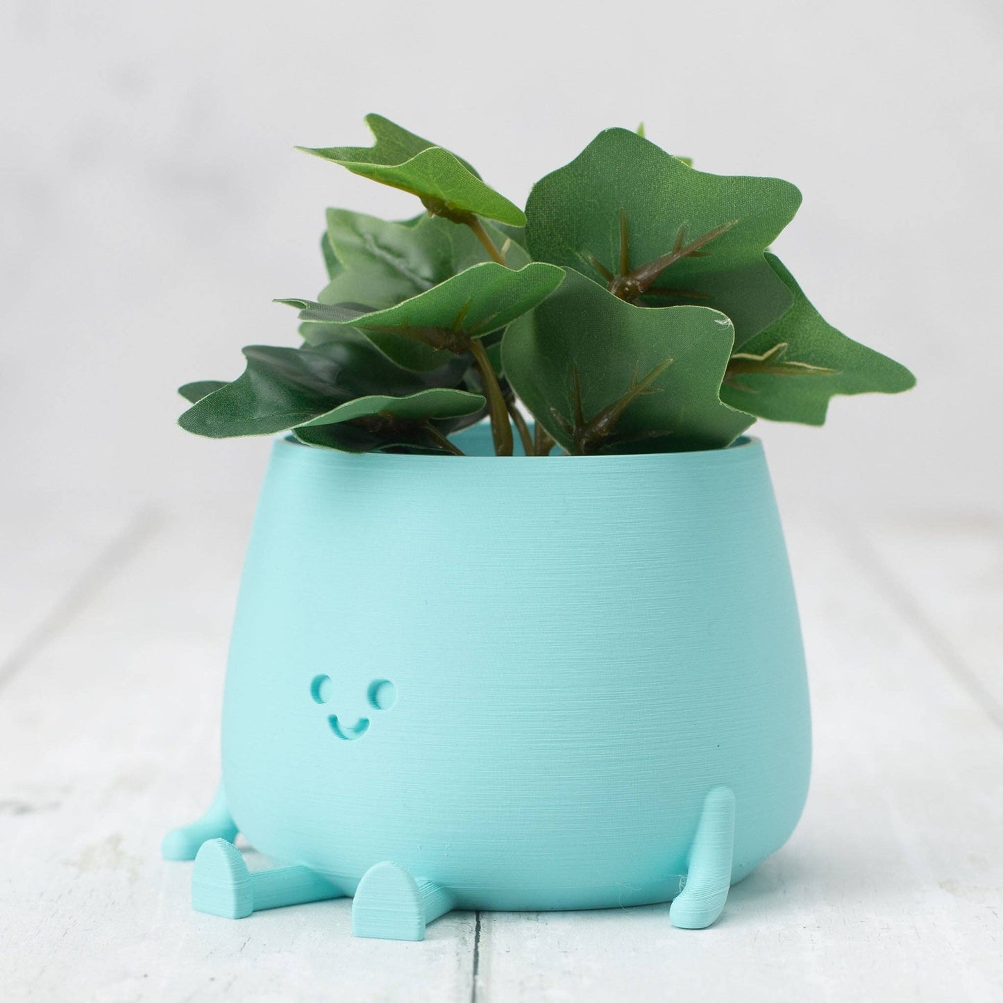Happy Pot Planter Matte Light Blue
