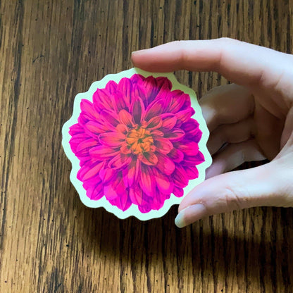 Dahlia Flower Sticker
