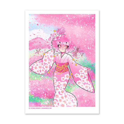 Art Print Cherry Blossom: 8.5"x11"
