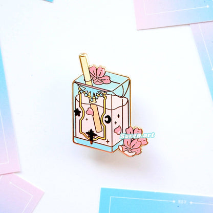 Juice Box Enamel Pin