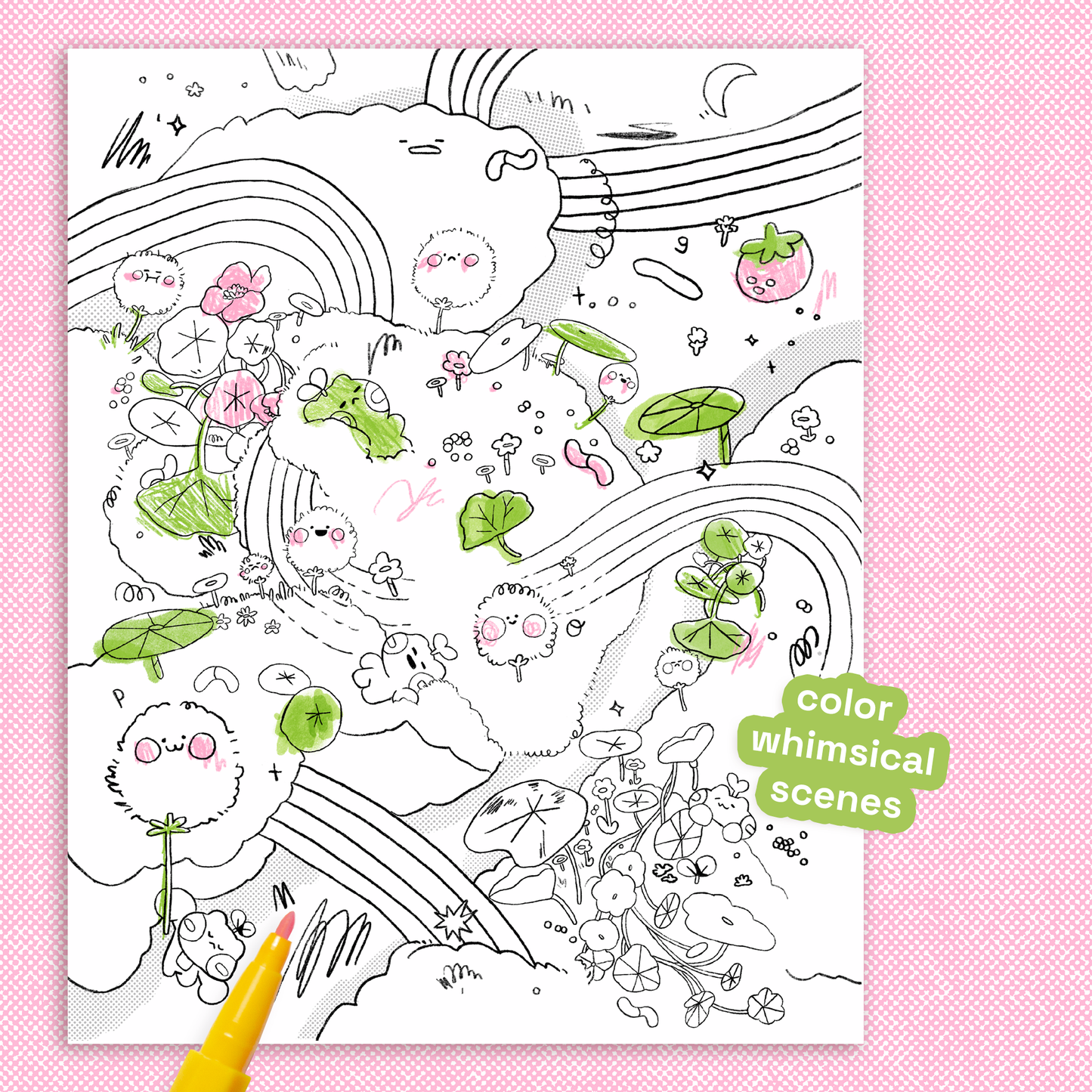 Oh To Be a Tiny Frog VOL 1. Coloring Book
