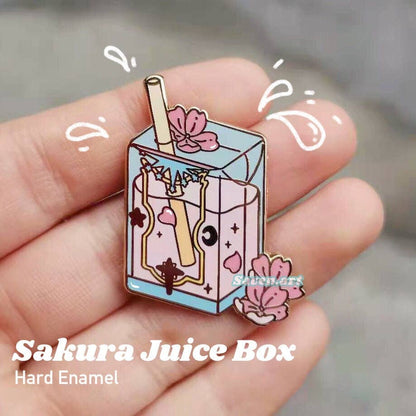 Juice Box Enamel Pin