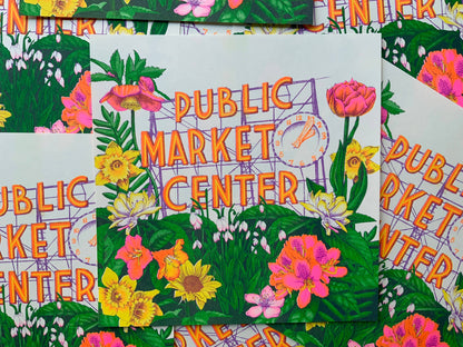 Pike Place Market Riso Print