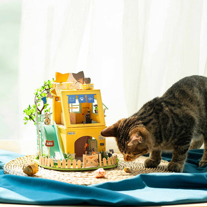 Rolife Cat House DIY Miniature House Kit