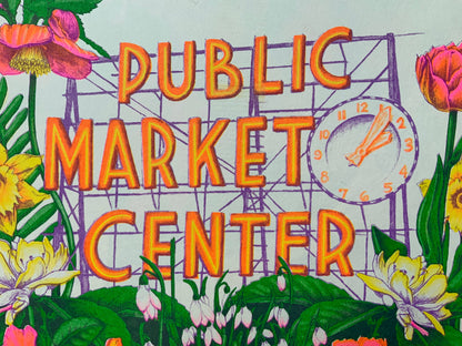 Pike Place Market Riso Print