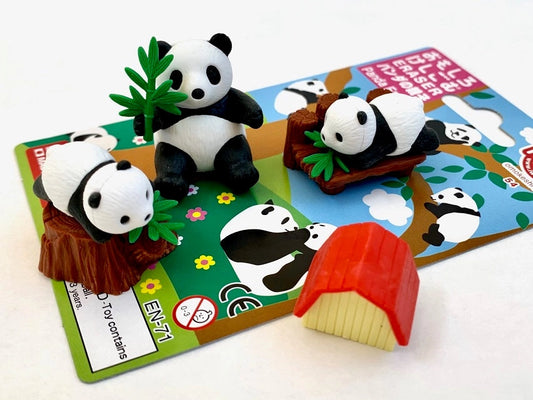 Iwako Panda Family Card