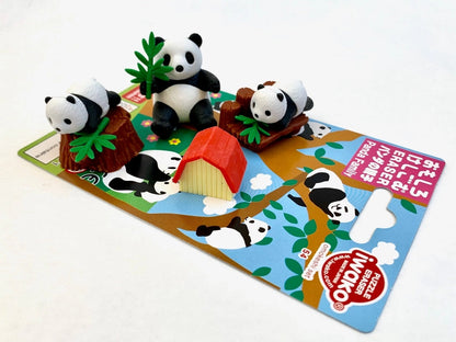 Iwako Panda Family Card