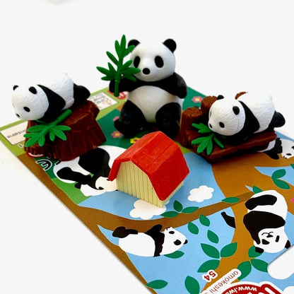 Iwako Panda Family Card