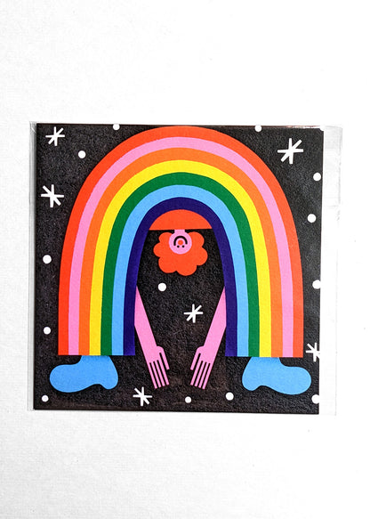 Rainbow Postcard