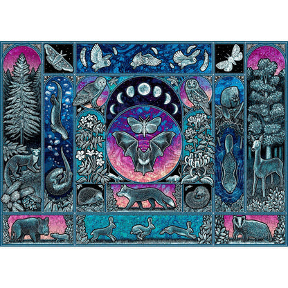 Nocturnal 1000 Piece Random Cut Jigsaw Puzzle for Adults