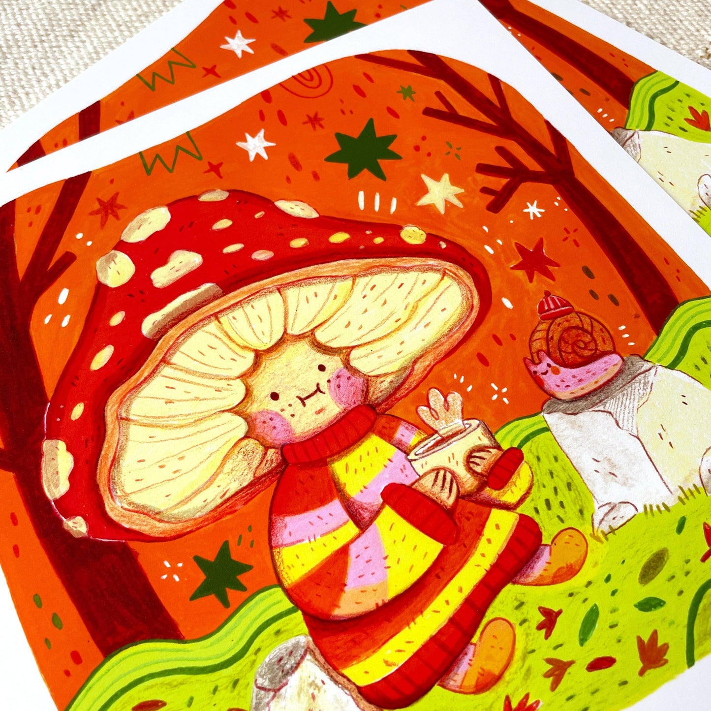 Amanita's Tea Time Print