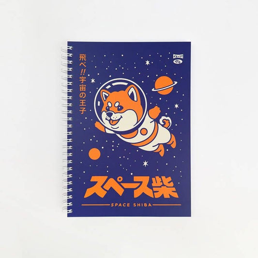 Space Shiba Spiral Notebook