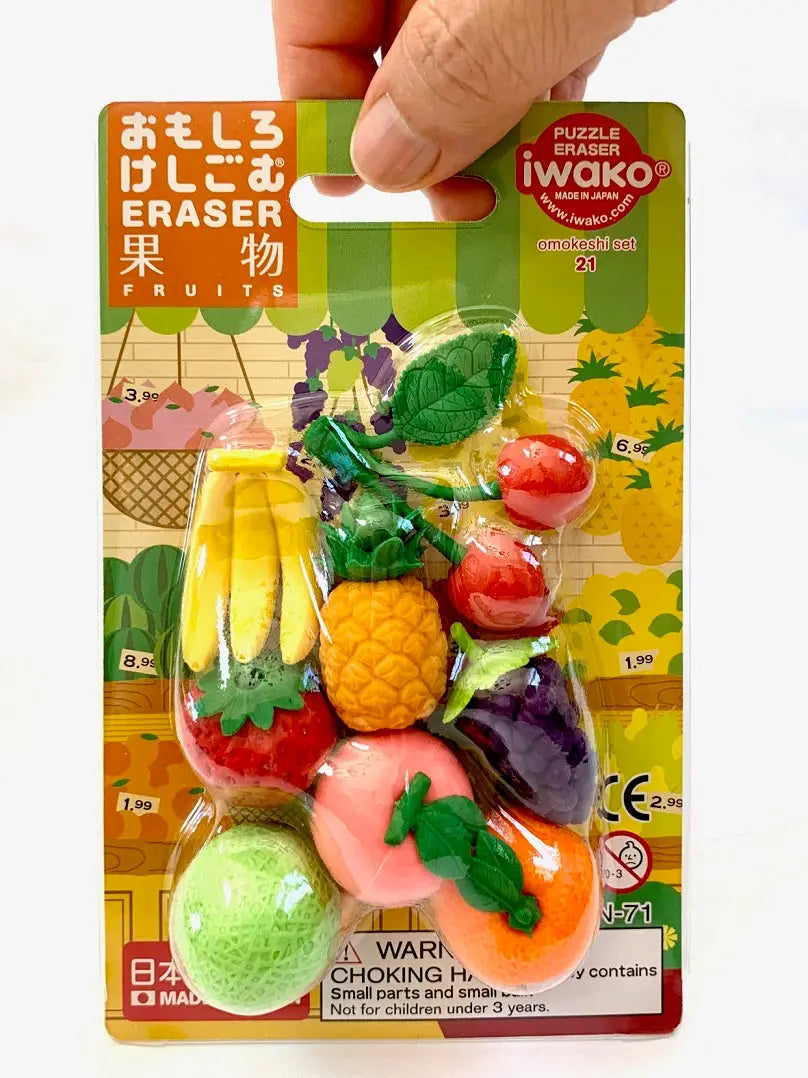 Iwako Fruit Eraser Card