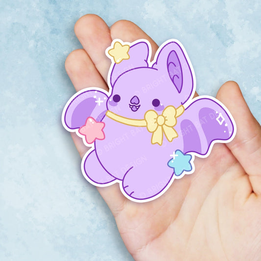 Bright Bat Nugget Mascot Vinyl Sticker