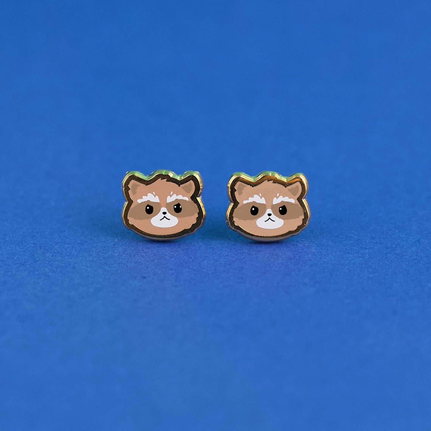 Raccoon Earrings