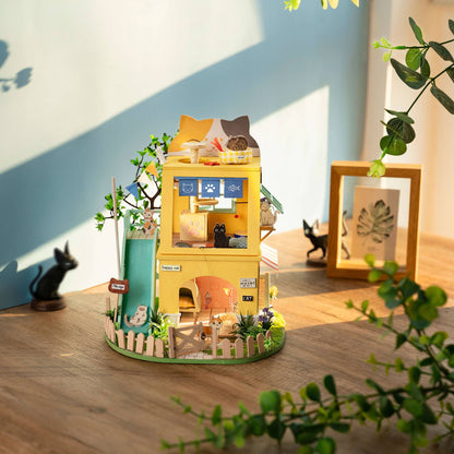 Rolife Cat House DIY Miniature House Kit