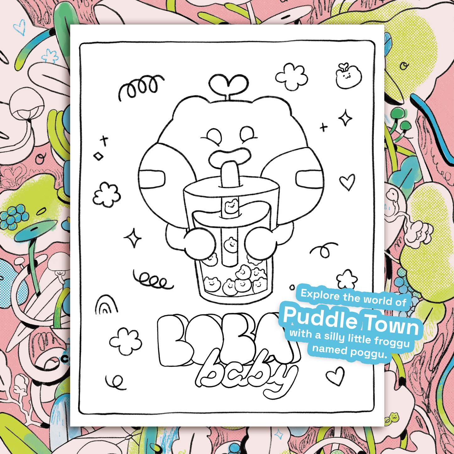 Oh To Be a Tiny Frog VOL 1. Coloring Book