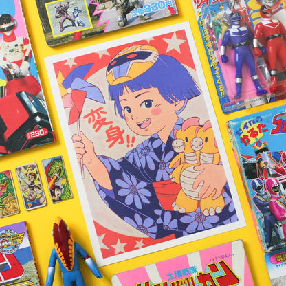Henshin Girl Art Print