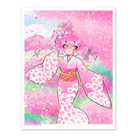 Art Print Cherry Blossom: 8.5"x11"