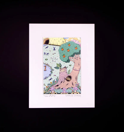 Tree And Fairy Forest Spirit Giclee Art Print