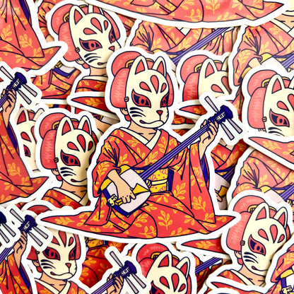 IIna Shamisen Sticker