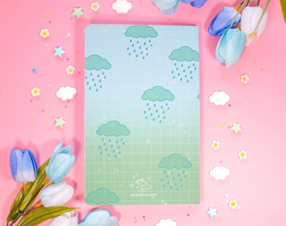 Rainy Day Dotted Notebook