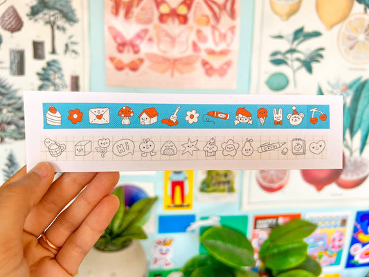 A Pop of Red Washi Tape
