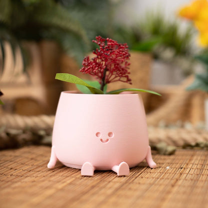 Happy Pot Planter Peach Pink