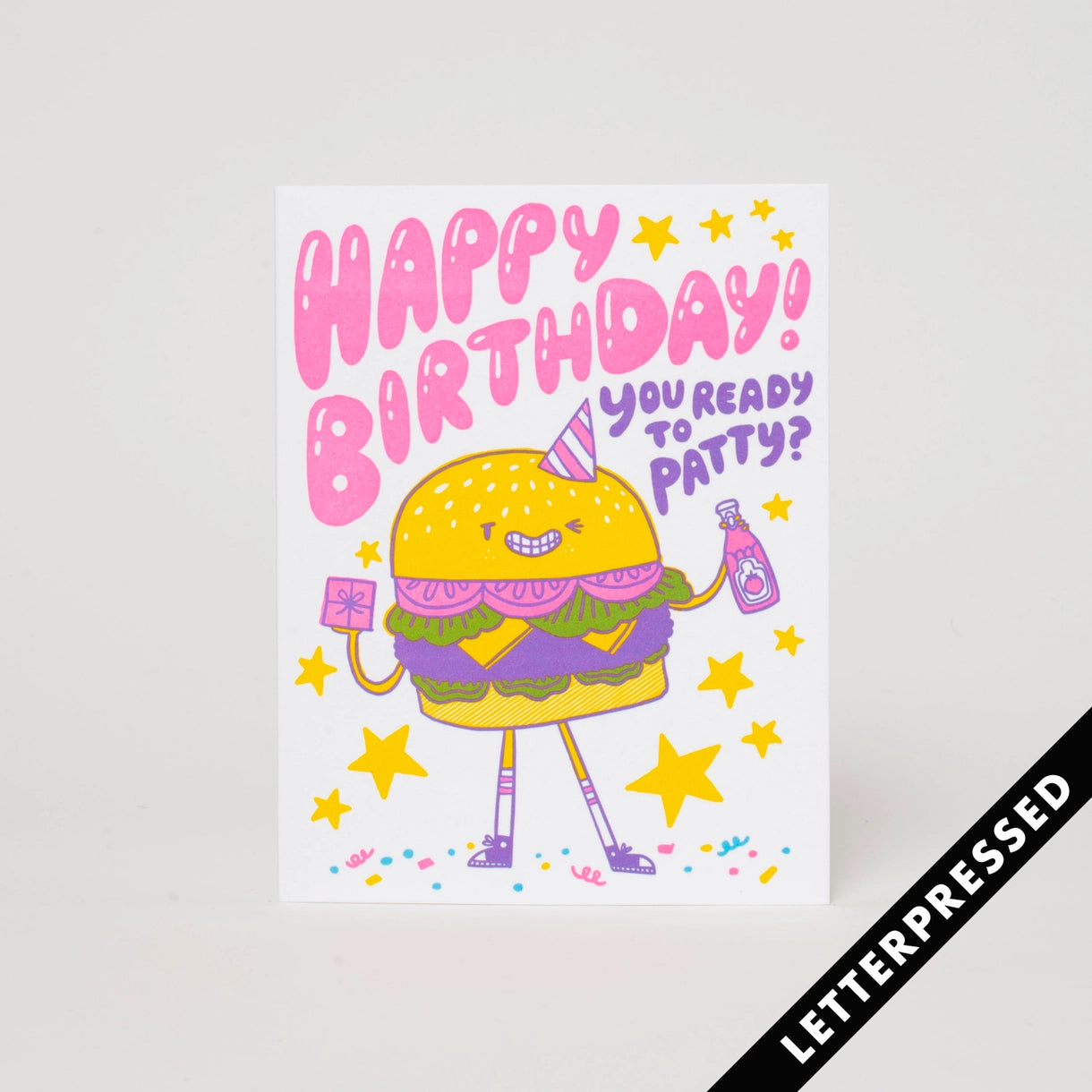 Burger Birthday Greeting Card