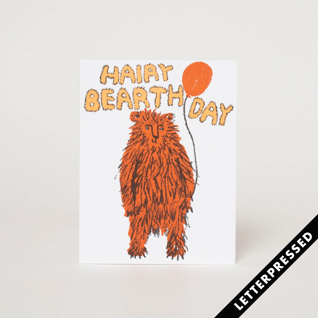 Hairy Bearthday Greeting Card