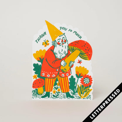 Thank You So Much Gnome Greeting Card