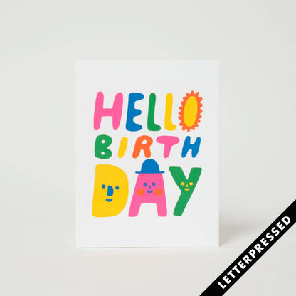 Hello Birthday Greeting Card