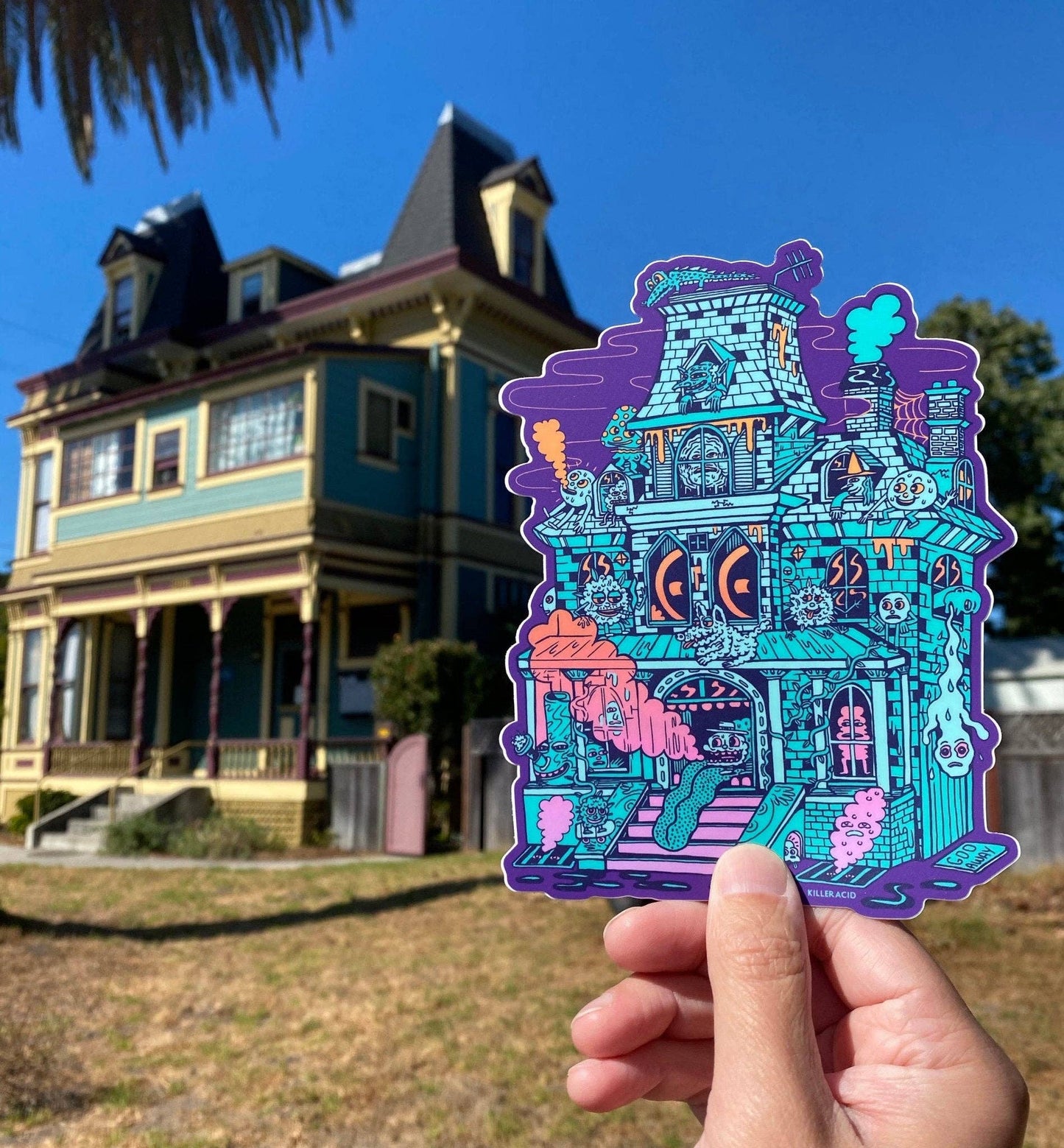 Haunted House XL Sticker