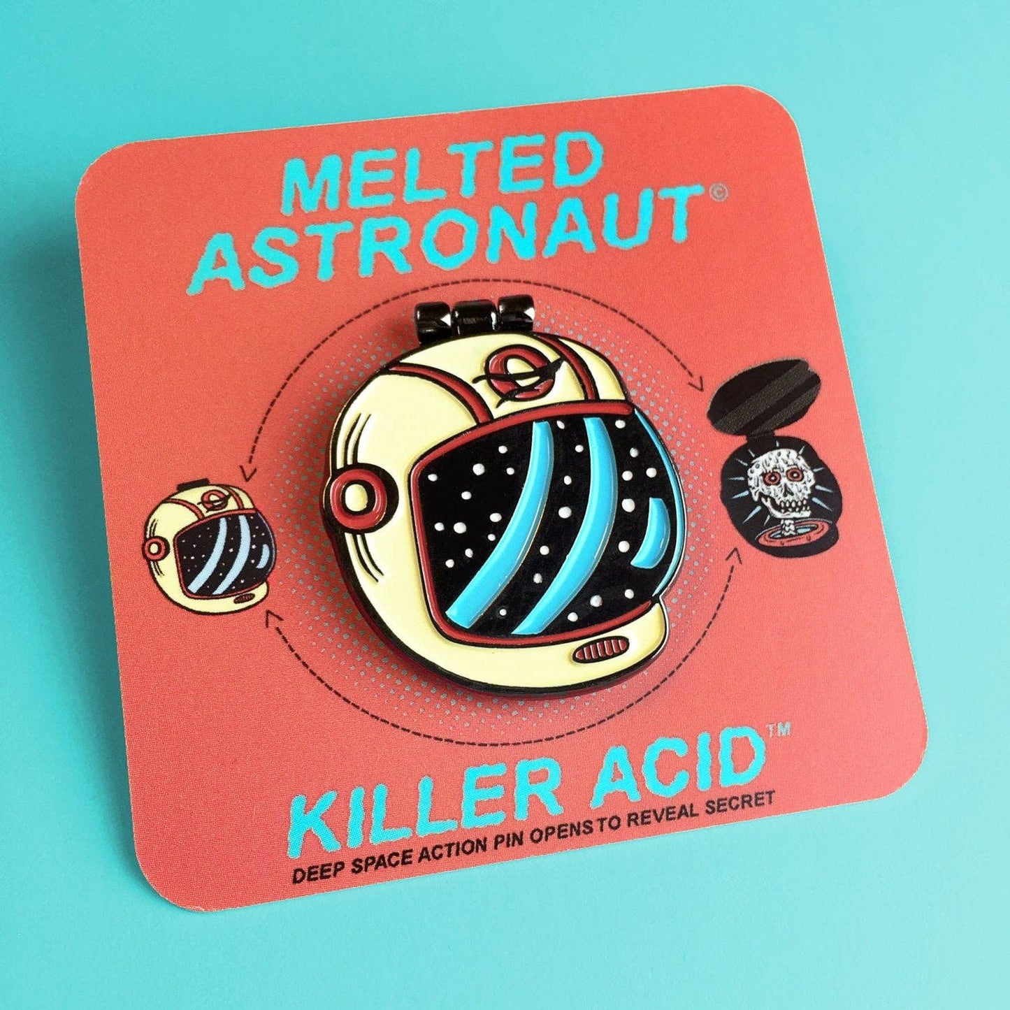 Melted Astronaut Enamel Pin