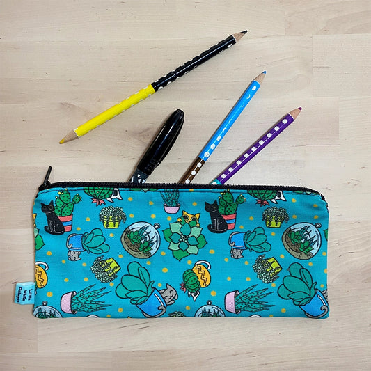 Succulent Cats Pencil Case