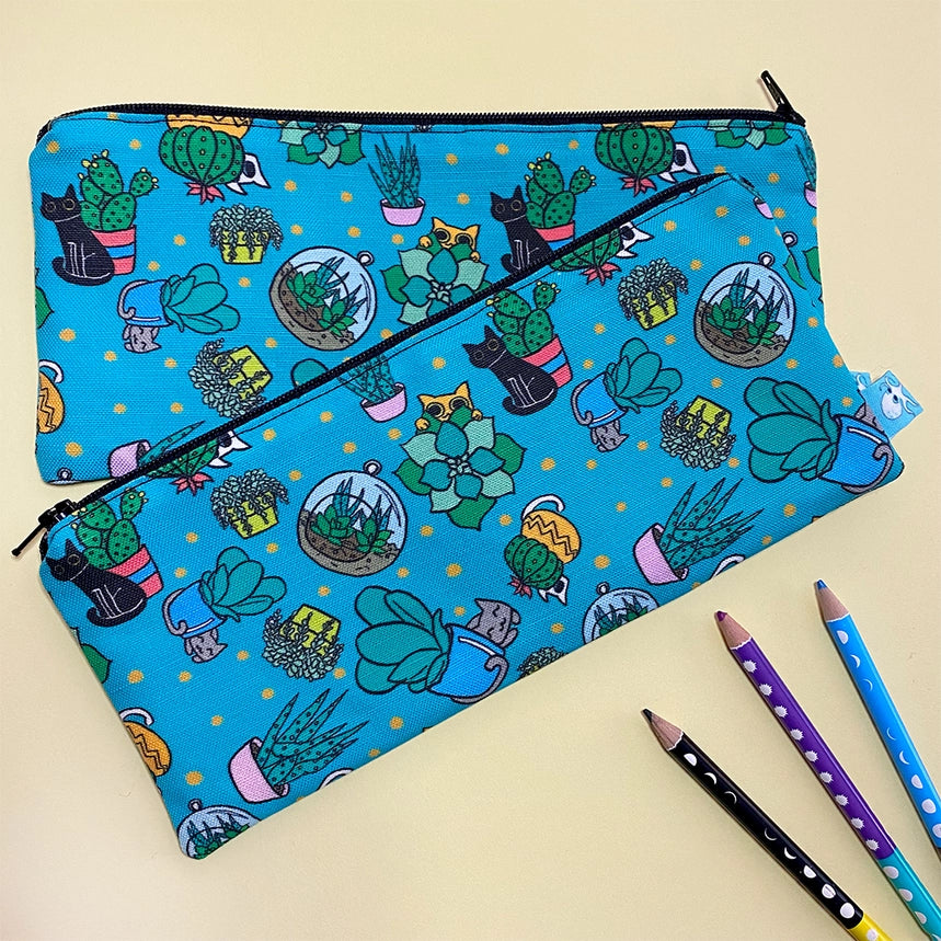 Succulent Cats Pencil Case