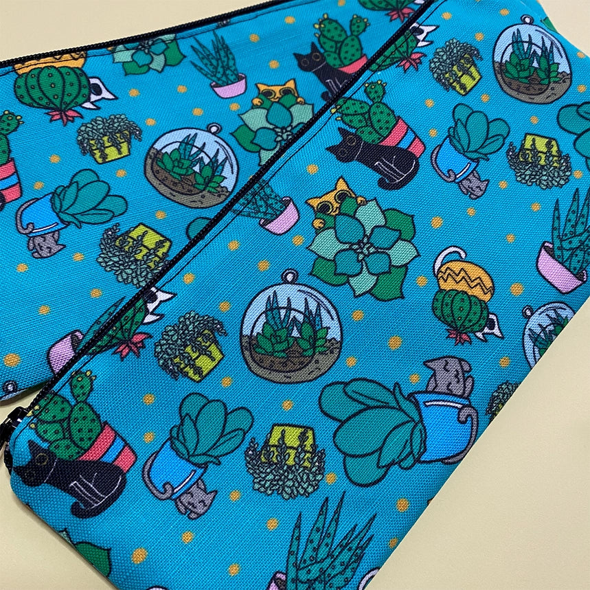 Succulent Cats Pencil Case