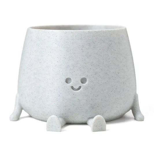 Happy Pot Planter Matte Marble