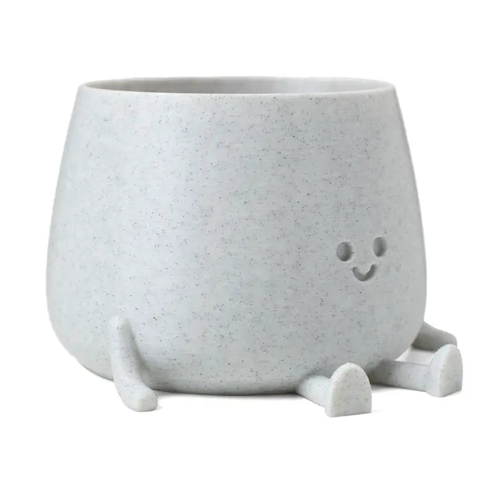 Happy Pot Planter Matte Marble