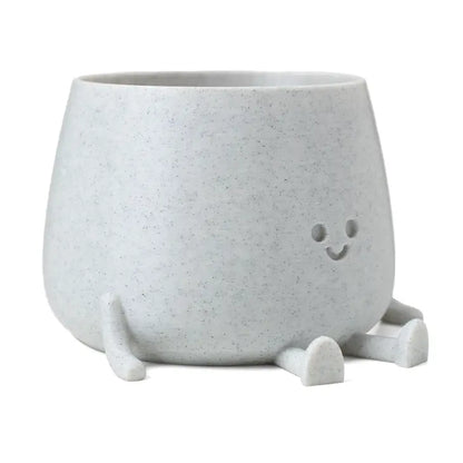 Happy Pot Planter Matte Marble