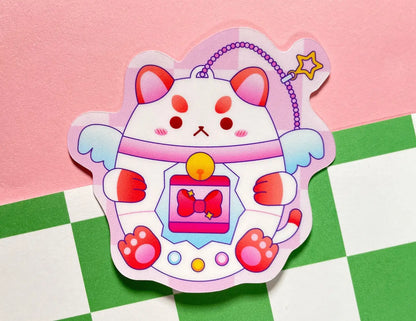 Kawaii Cat Videogame Sticker