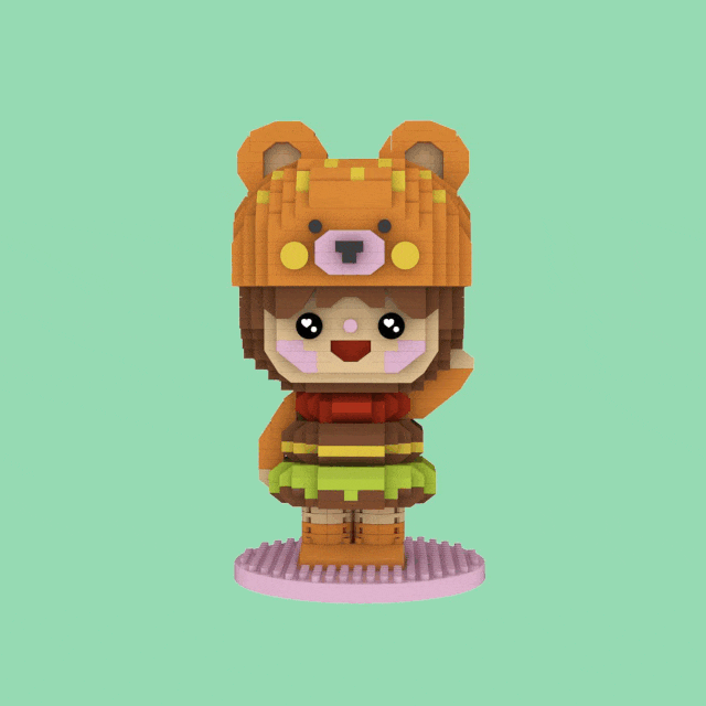 Burger Bear Mini-bricks