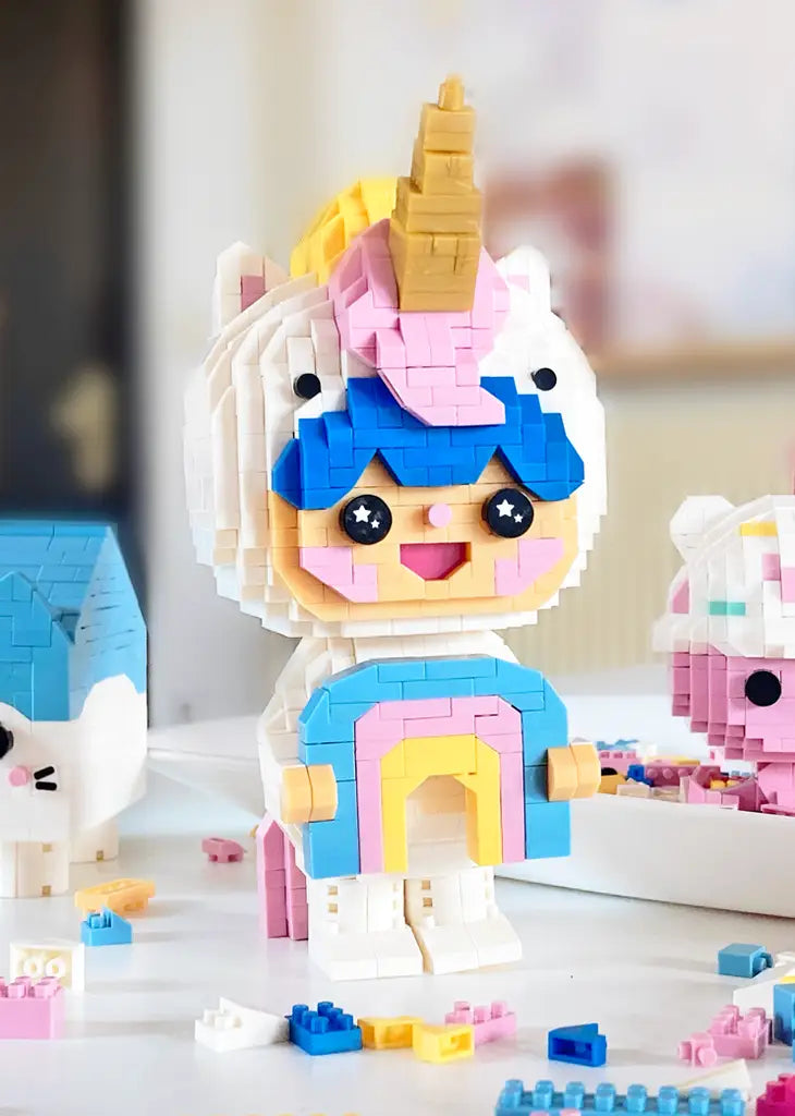 Rainbow Unicorn Mini-bricks