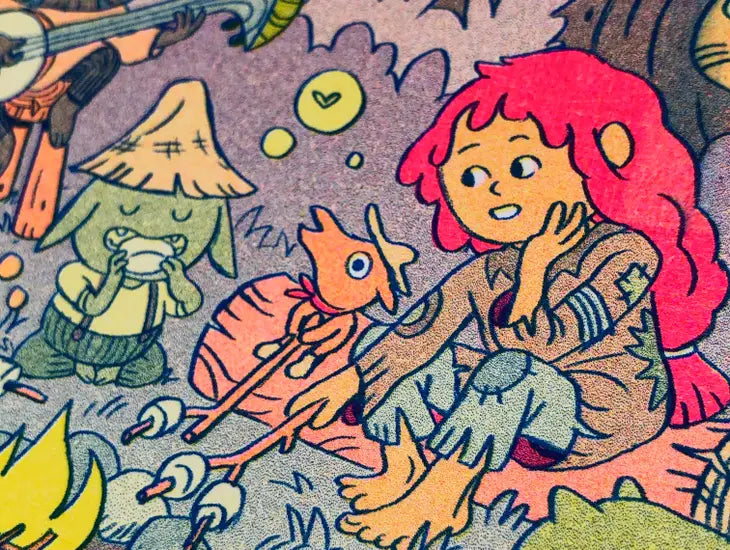 Campfire Stories Risograph Print