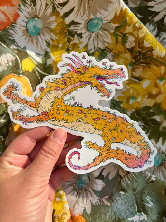 Spring Dragon Large Sticker