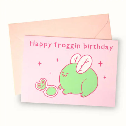 Happy Froggin Birthday Greeting Card