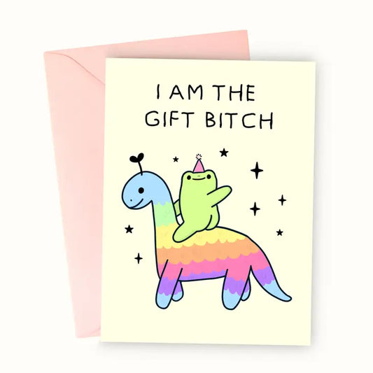 I Am The Gift Birth Greeting Card