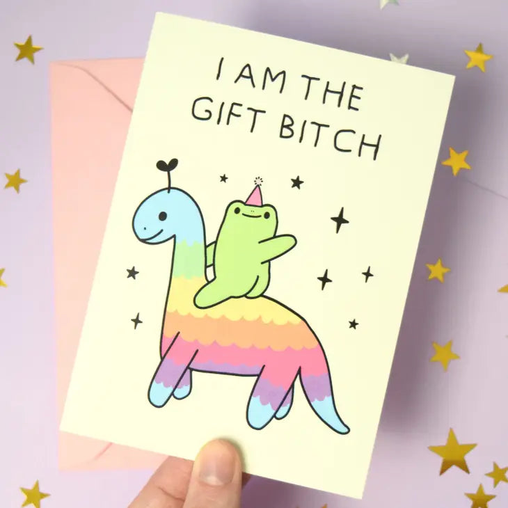 I Am The Gift Birth Greeting Card