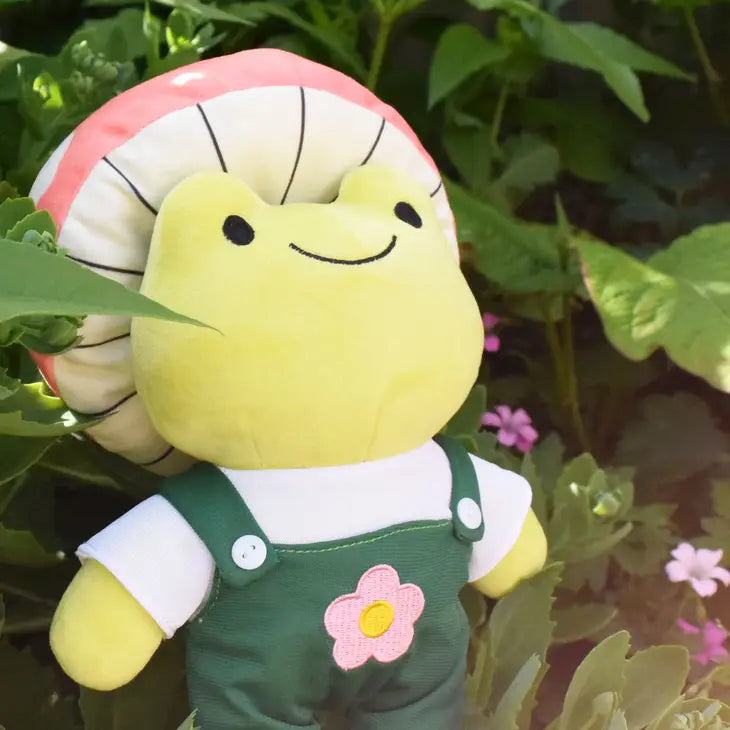 Nim the Mushroom Queen Frog Plushie